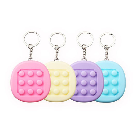 Enhance Your Focus with the LYNSOLAB 2-in-1 Fidget Keychain: Pop Bubble & Maze Puzzle Stress Relief Toy