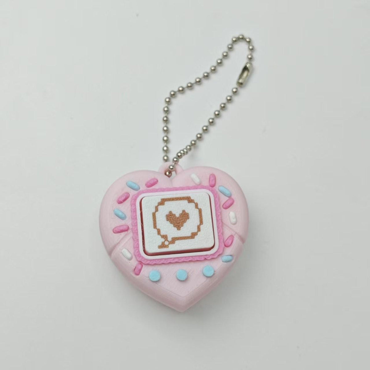 LYNSOLAB Y2K Heart Fidget Keychain - Portable Sensory Stress Reliever