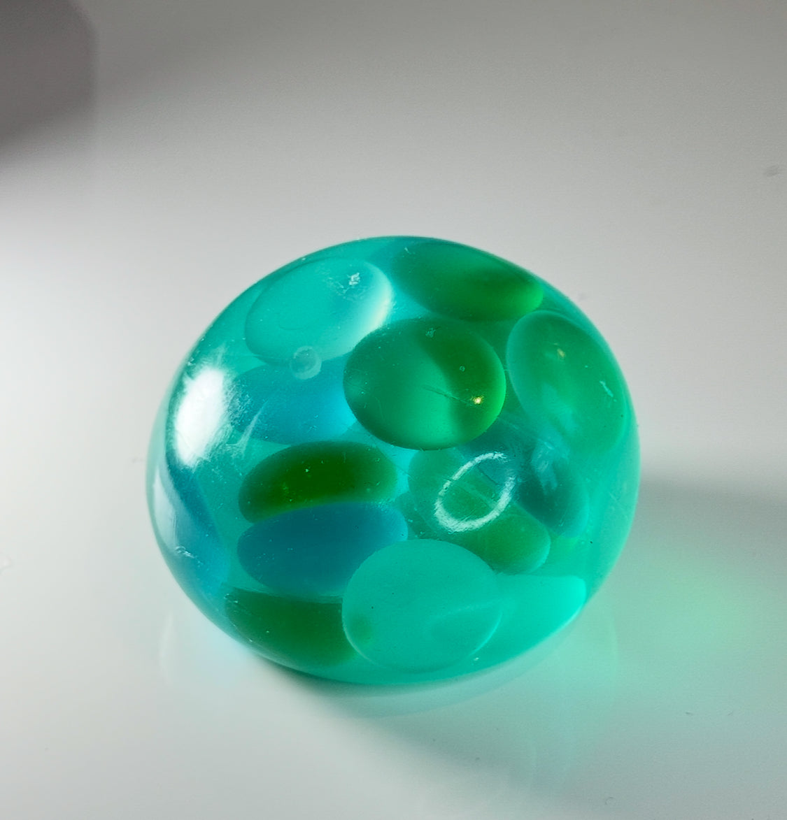 Relax and Unwind with Our Orange Crystal Ball Squishy Fidget Toy - Lynsolab