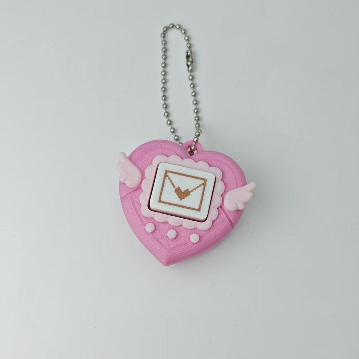 LYNSOLAB Y2K Heart Fidget Keychain - Portable Sensory Stress Reliever