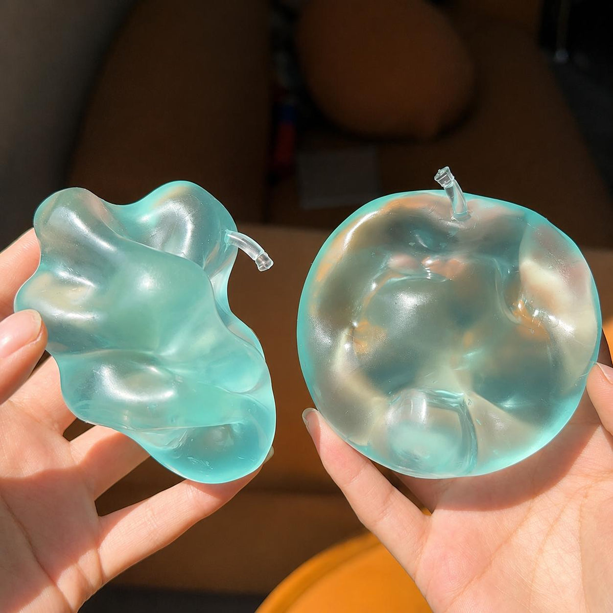 LYNSOLAB Apple Squishy Stress Relief Fidget Toy | Soft, Moldable Sensory Delight for Adults