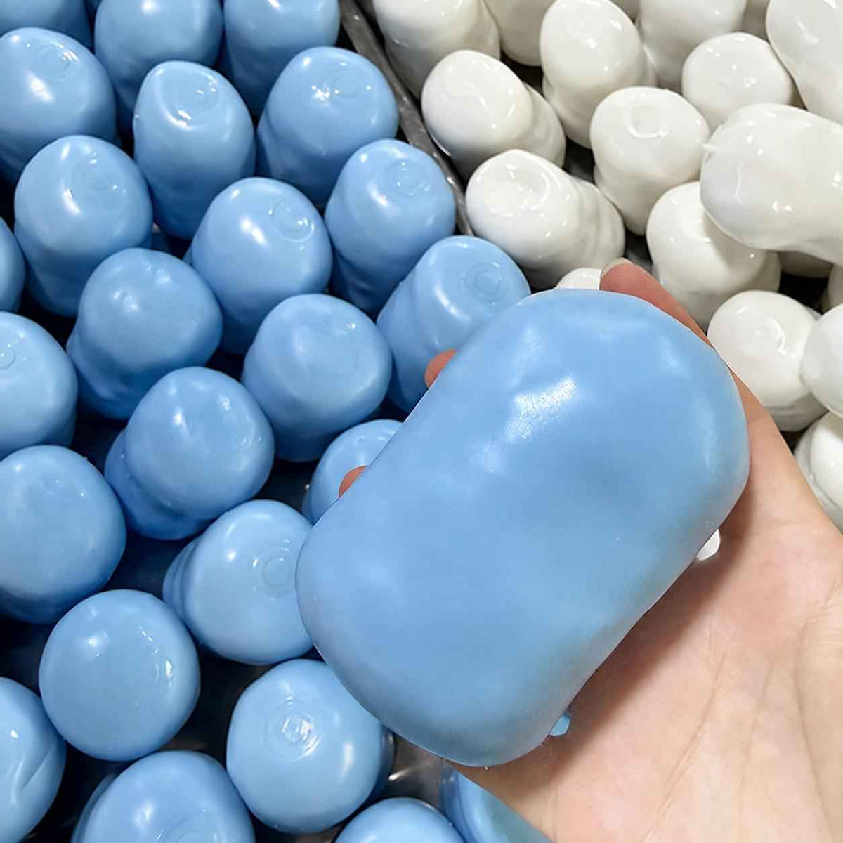Squeeze Away Stress with Our Soap Squishy Sensory Fidget Toy - 3 Vibrant Colors