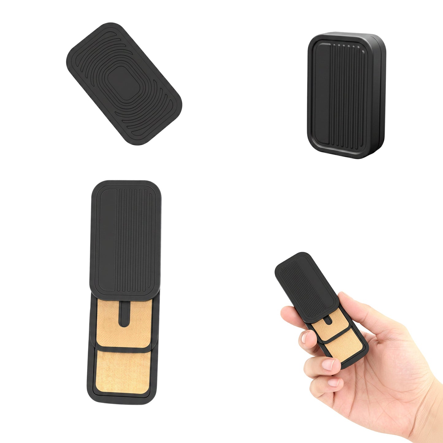 Black Matte Metal Magnetic Sliders