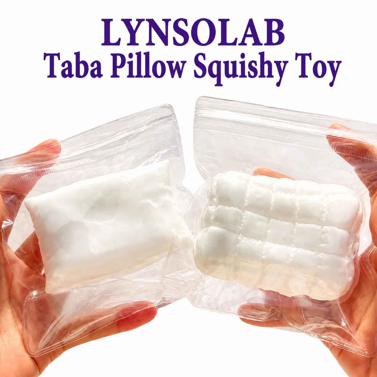 Taba Pillow Squishy Toy, LYNSOLAB Fidget, Portable Stress Relief Sensory Squeeze Toy
