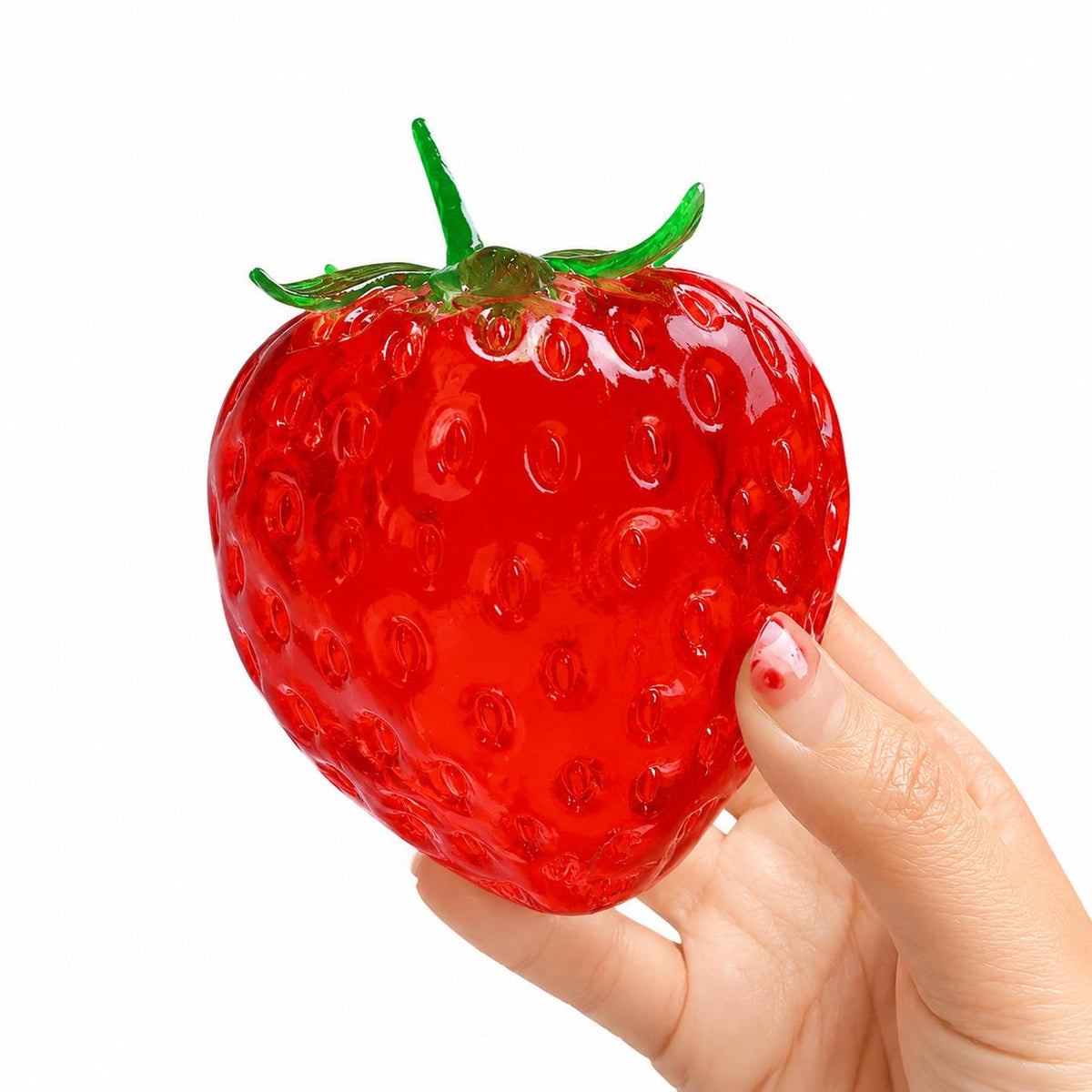Moldable Jelly Strawberry Squishy Adult Stress Relief Fidget Sensory Toy for Office Desk
