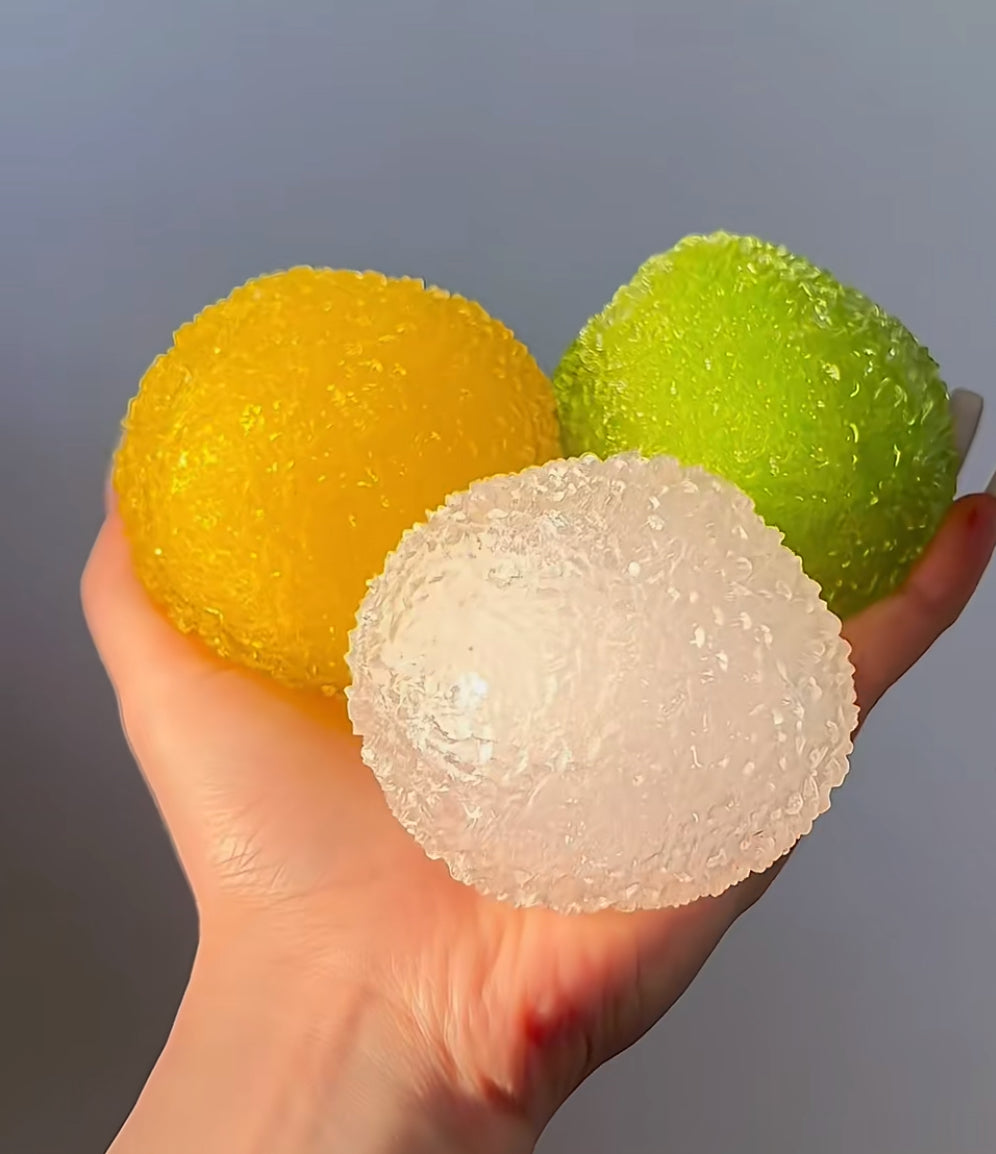 Crystal Slushy Ball - Zero Bounce-Back Squish Fidget Toy for Ultimate Stress Relief - Lynsolab