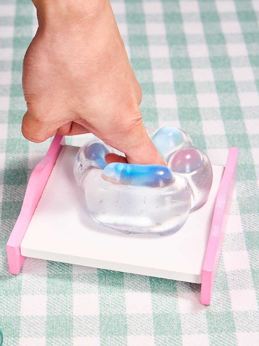 Transparent-blue-pink Paw Taba Squishy - Lynsolab
