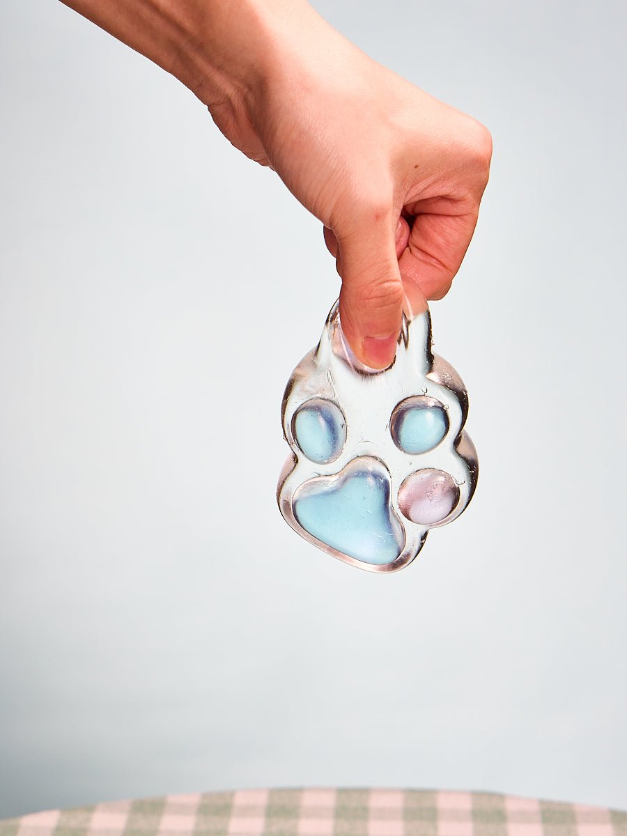 Transparent-blue-pink Paw Taba Squishy - Lynsolab