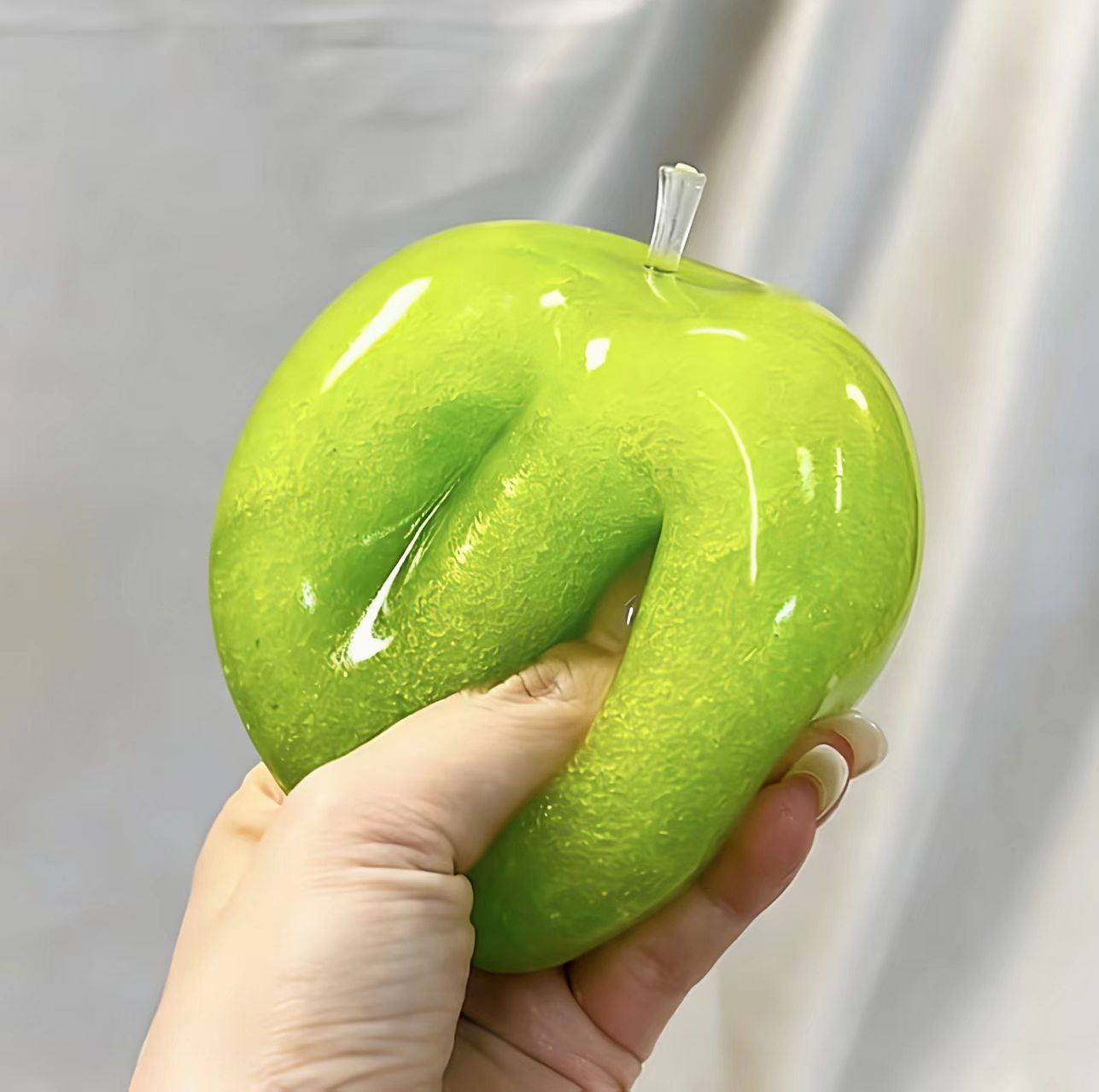 Green Slushy Apple (Zero bounce-back) Squishy Fidget Toy(12-15 Days Wait)