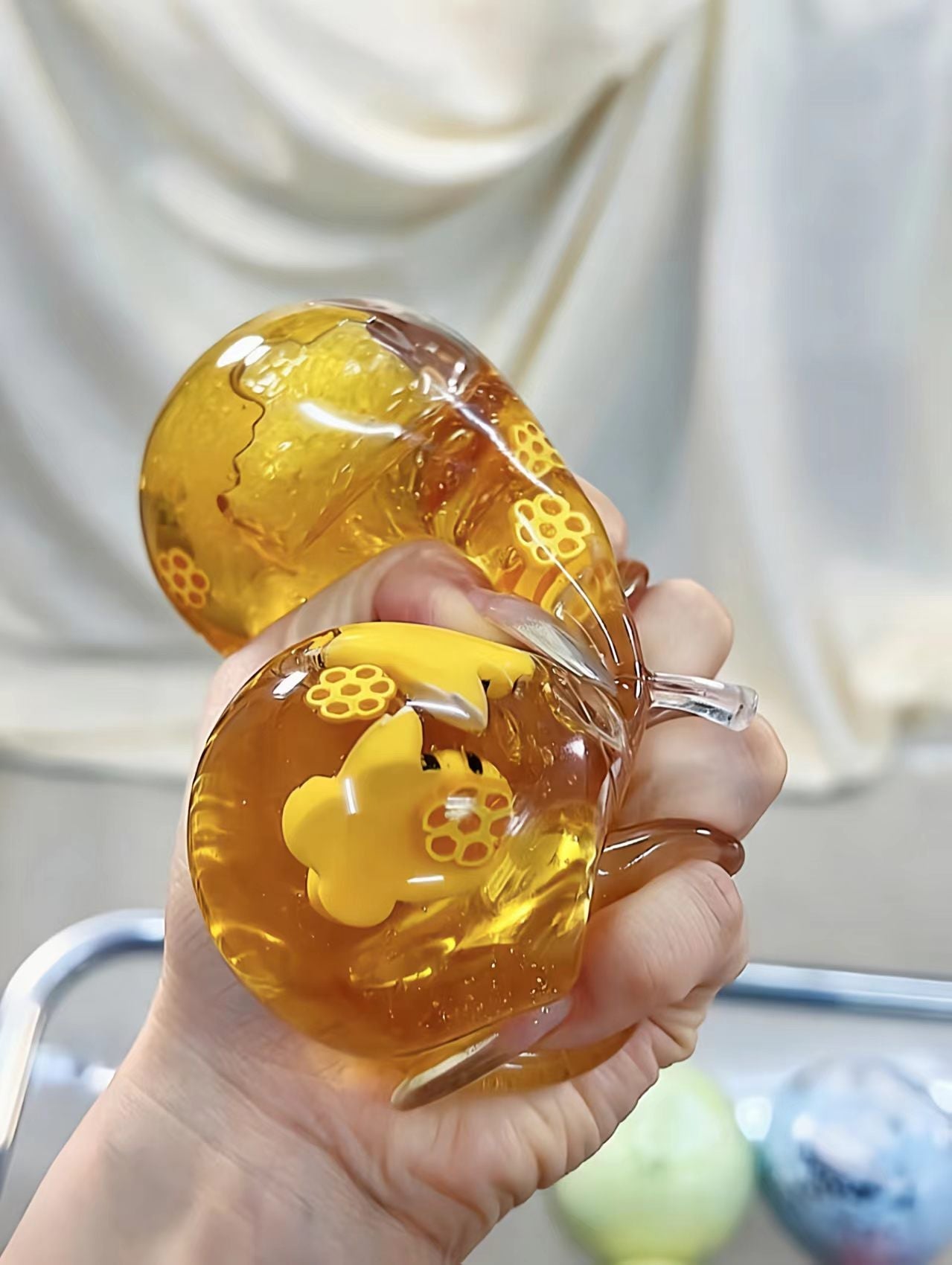 Honey Comb Apple Squishy Fidget Toy