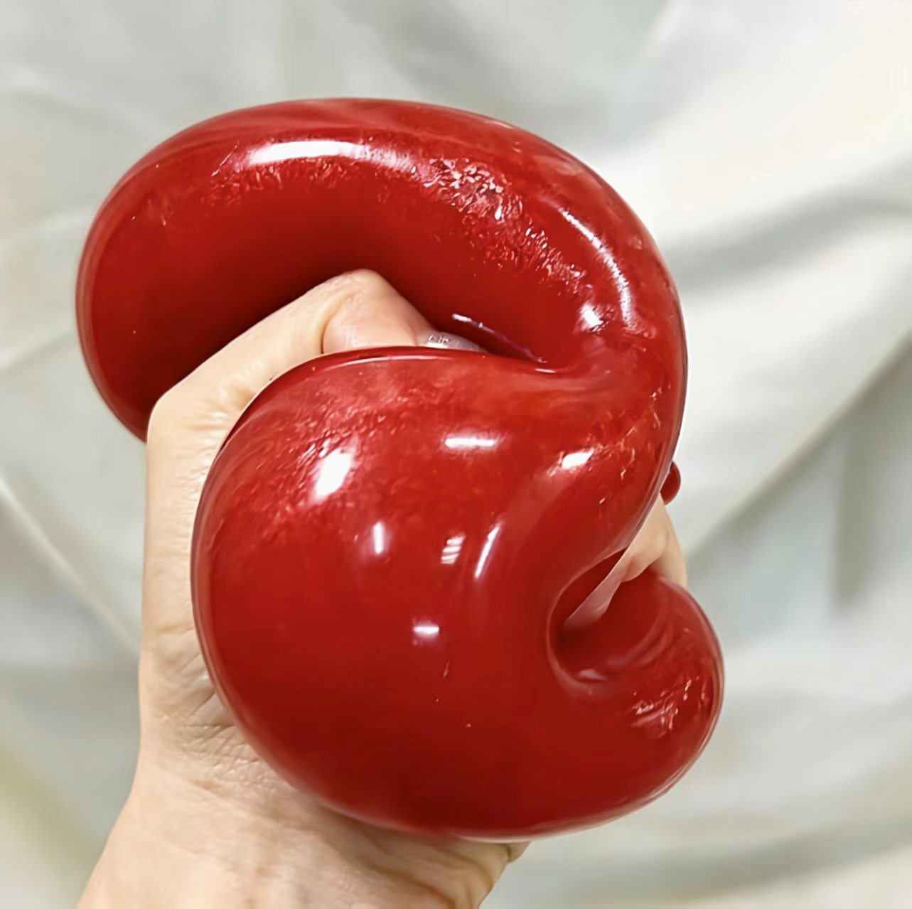 Solid Filled Apple Squishy Fidget Toy(Zero bounce-back)