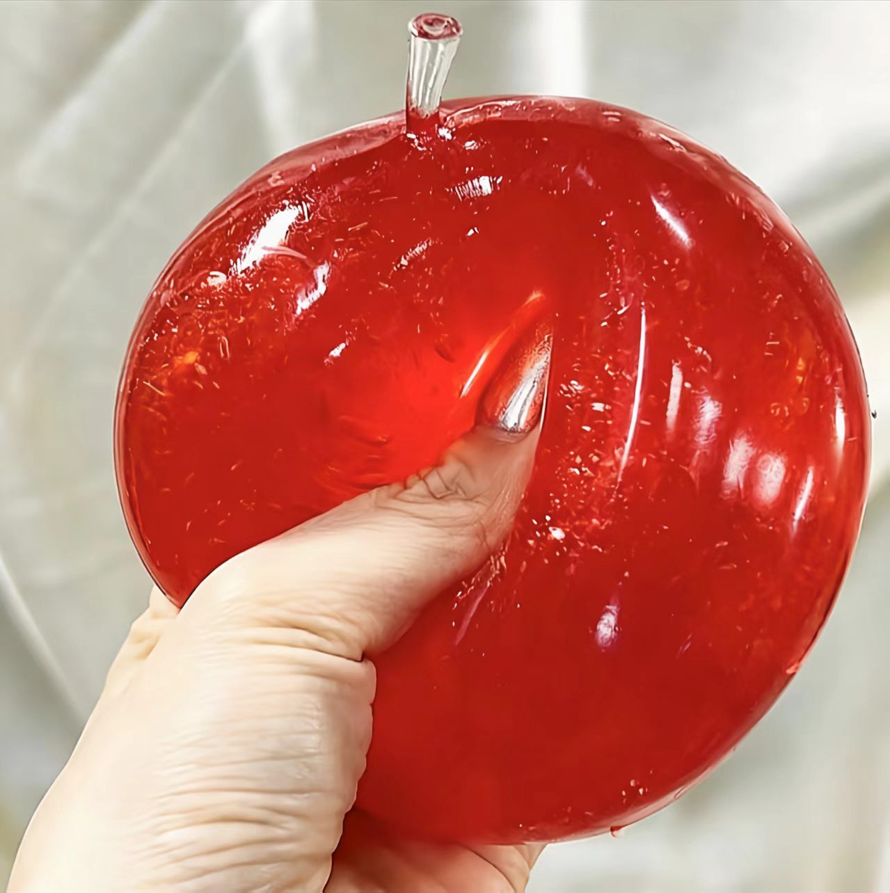 Solid Filled Apple Squishy Fidget Toy(Zero bounce-back)