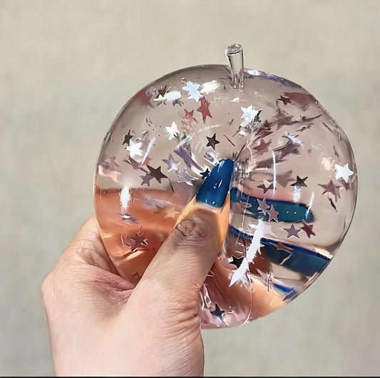 Nebula Galaxy Apple Squishy Fidget Toy - Lynsolab
