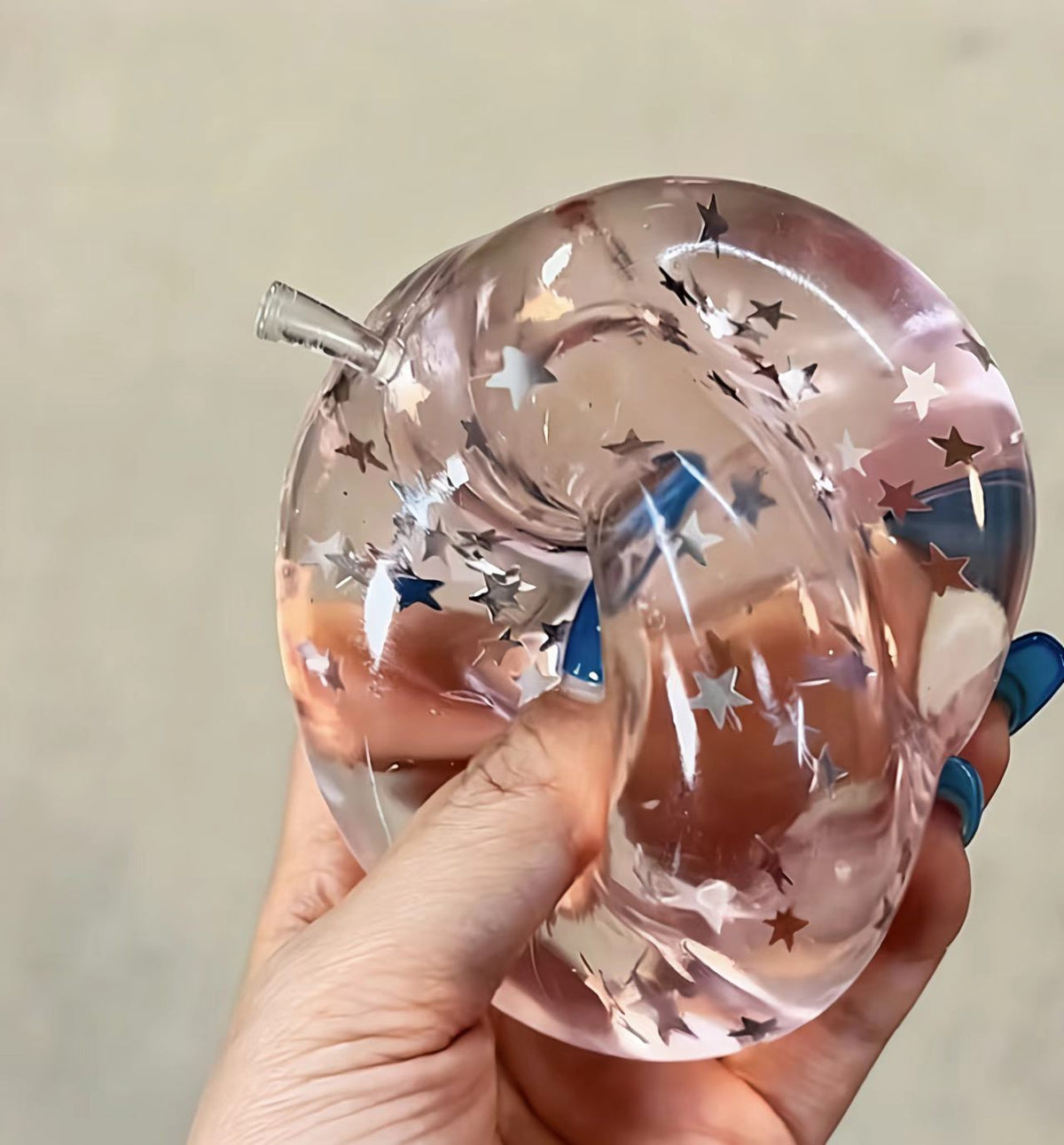 Nebula Galaxy Apple Squishy Fidget Toy - Lynsolab