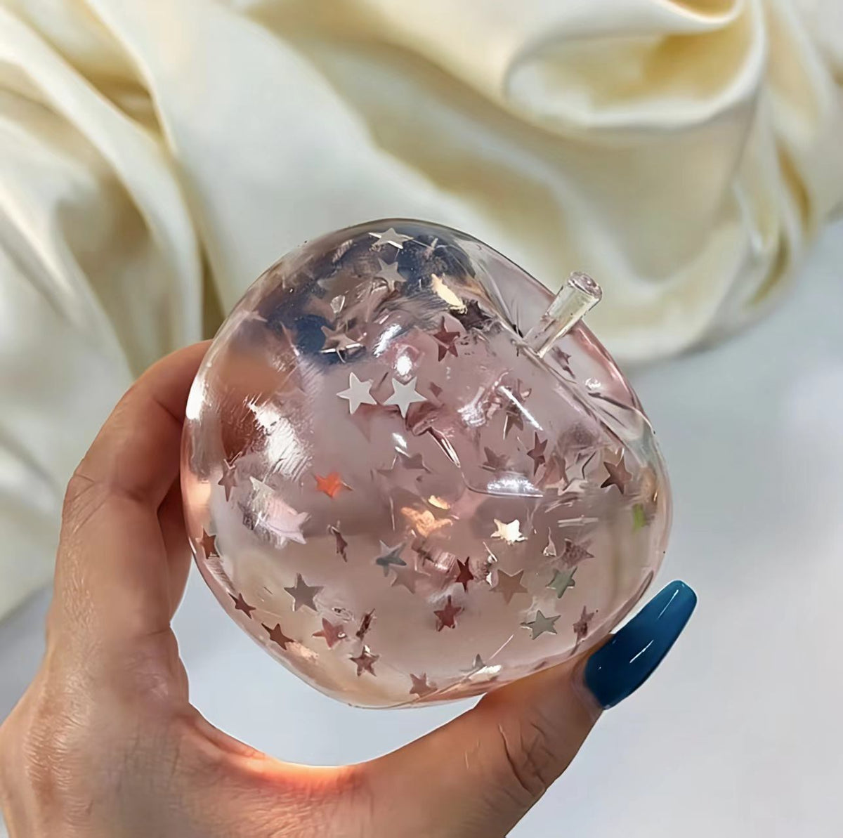 Nebula Galaxy Apple Squishy Fidget Toy - Lynsolab