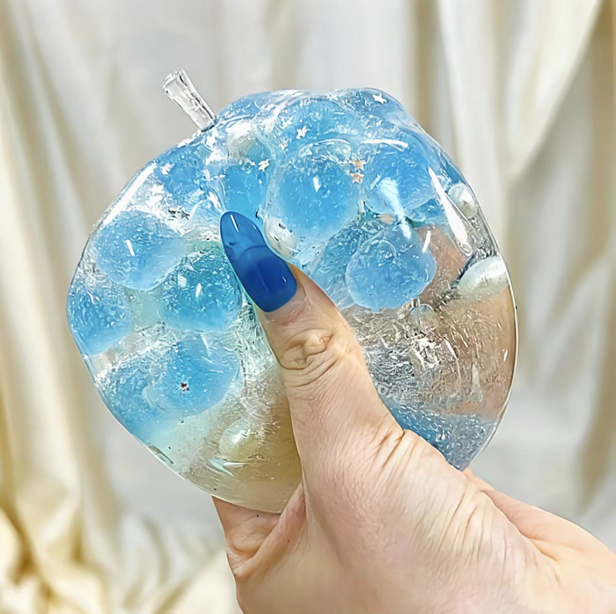 Medium Apple Squishy Fidget Toy for Stress Relief and Fun - Lynsolab