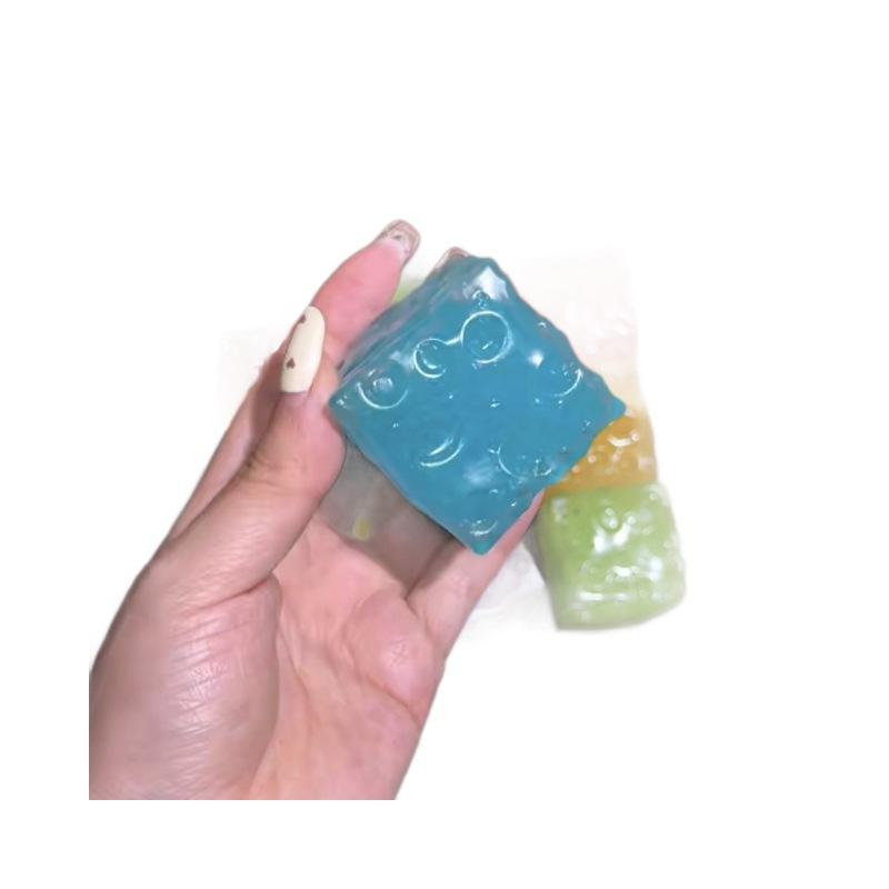 LYNSOLAB Pocket Cheese Slushy Squishy, Portable Sensory Fidget Squeeze Toy,Pocket-Size Stress Relief Toy