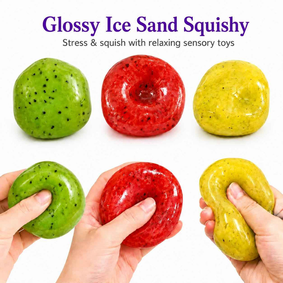 Fruit-Style Slushy Squishy Ball - Your Ultimate Stress Relief Fidget Toy