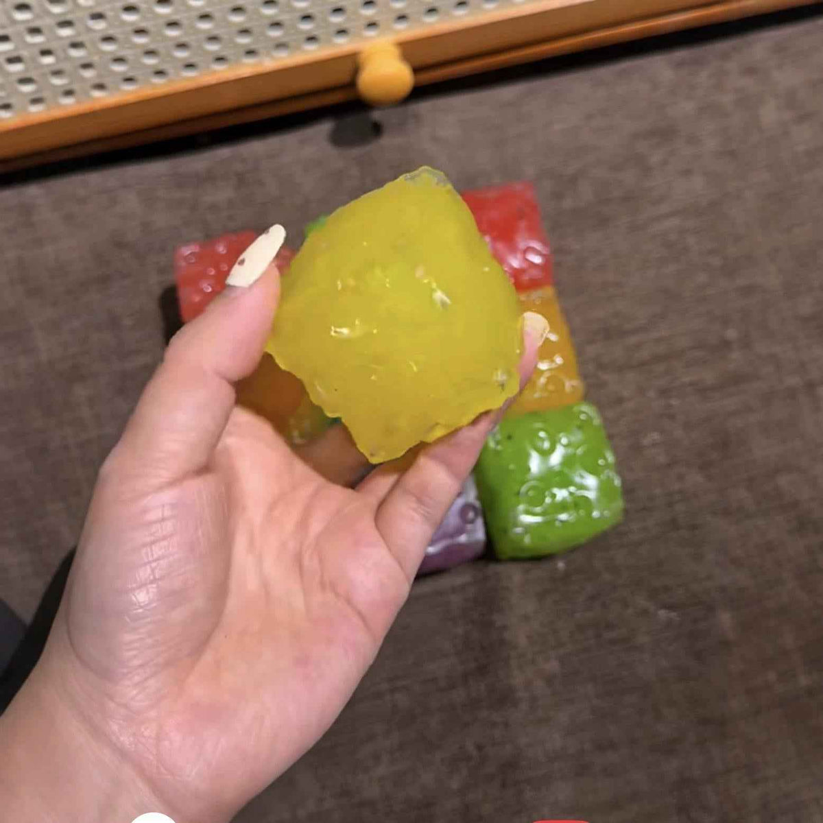LYNSOLAB Pocket Cheese Slushy Squishy, Portable Sensory Fidget Squeeze Toy,Pocket-Size Stress Relief Toy