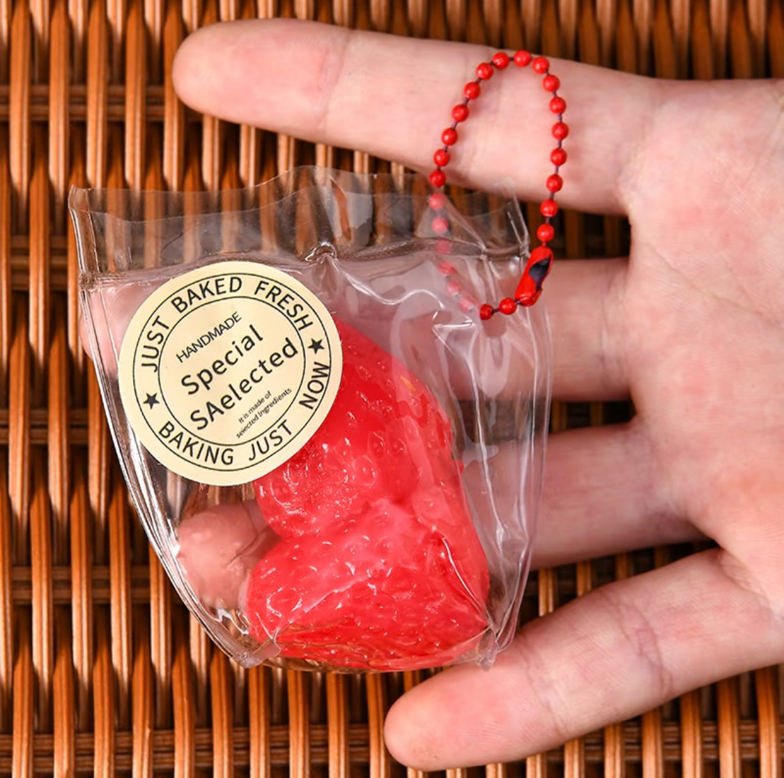 Stress-Relieving Little Fruit Squishy Keychain Fidget Toy - Lynsolab