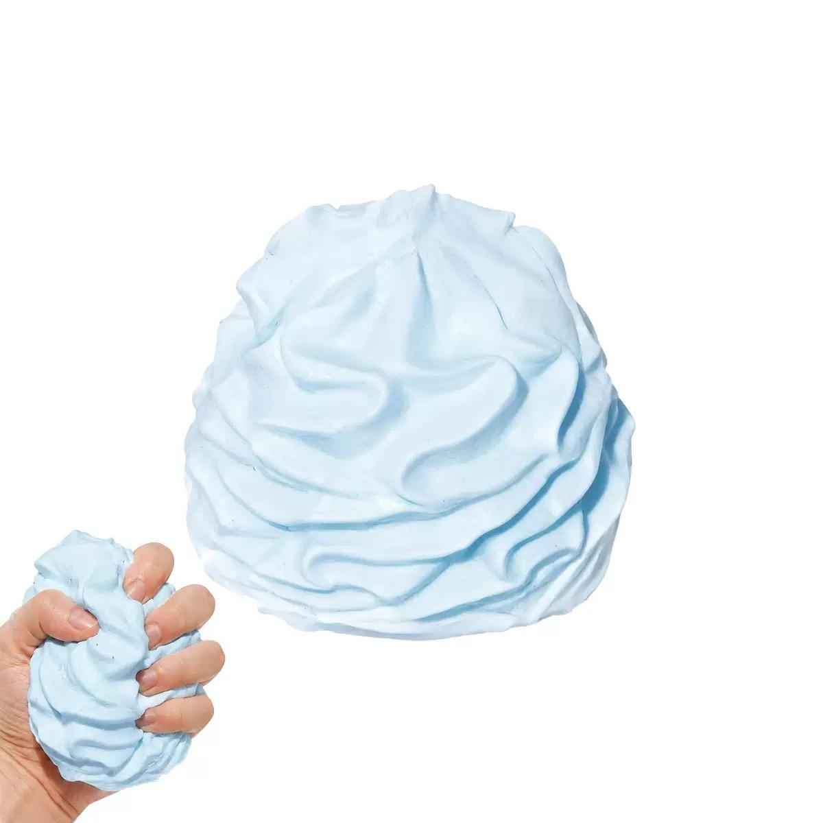 Soft Gel Filled Whipped Cream Squishy Toy, Moldable Slow Rebound Stress & Anxiety Relief Fidget Toy, Calming Sensory Toy for Relaxation, Single Color
