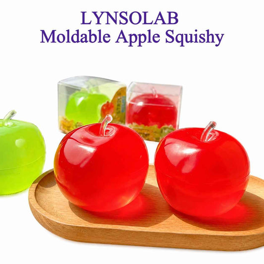 LYNSOLAB Apple Squishy Stress Relief Fidget Toy | Soft, Moldable Sensory Delight for Adults