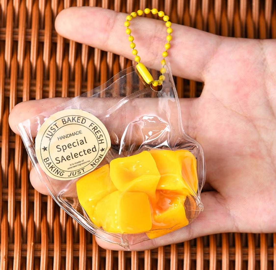 Stress-Relieving Little Fruit Squishy Keychain Fidget Toy - Lynsolab