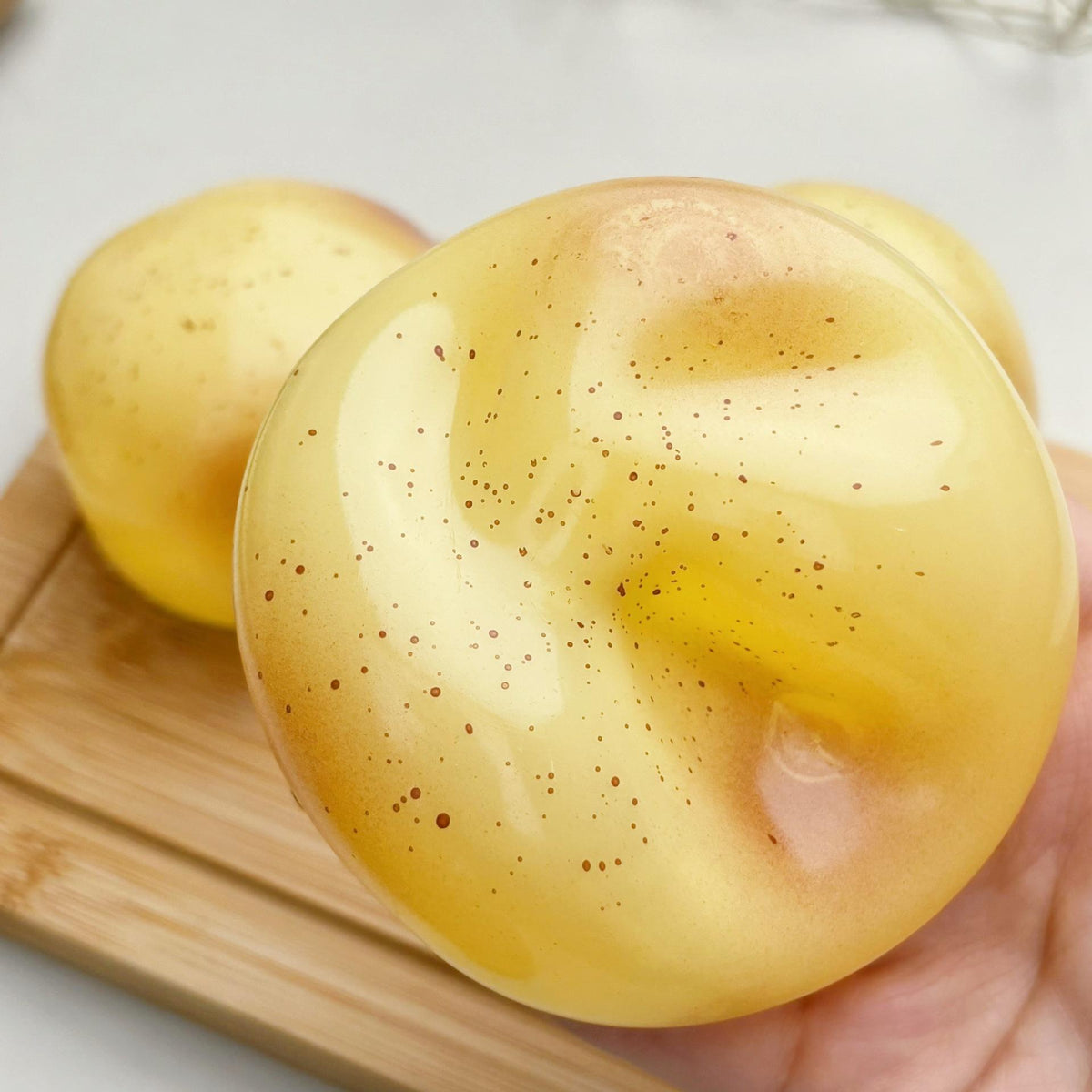 Coconut Oil Texture Shaped Squishy - Stress Relief Fidget Toy, Slow Rebound Moldable Sensory Toy, Calming Anxiety Relief, Potato & Peanut Designs LYNSOLAB Squishy Toys