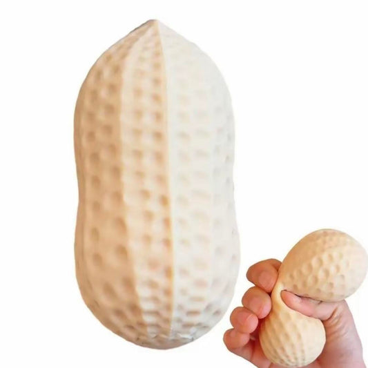 Large Soft Peanut Stress Relief Toy, Realistic Food Cheese Slow Bounce Decompression Toy Gift, Relaxing Squeeze Fun Squishies