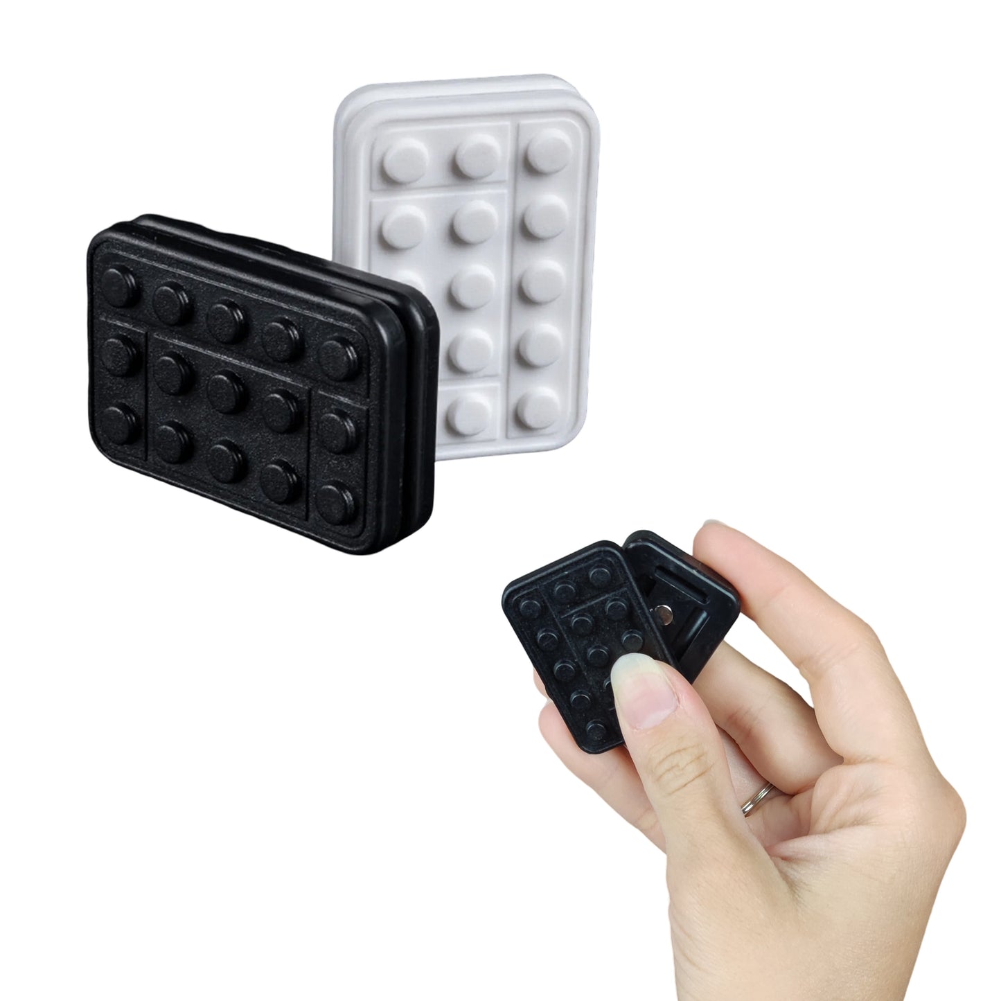 Magnetic Slider & Clicker Fidget Toy EDC Stress Relief Push Card for Adults Anxiety Focus