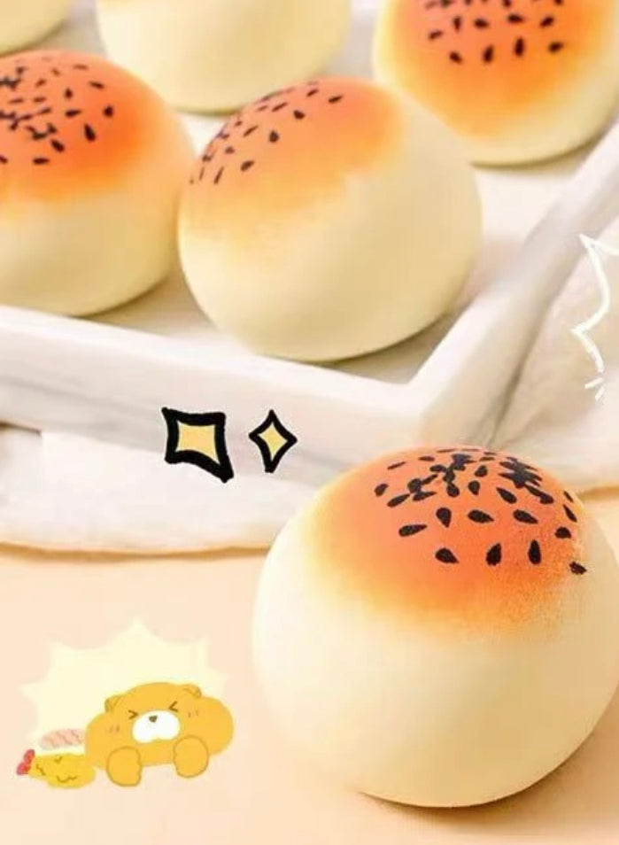 Relaxing Squishy Sesame Bao - Your Stress Relief Companion - Lynsolab