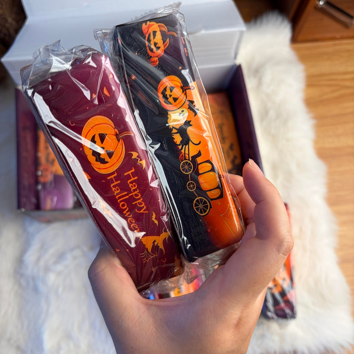 Satisfying Halloween Butter Shaped Squishy 12-Piece Gift Set for Stress Relief & Fidget Fun