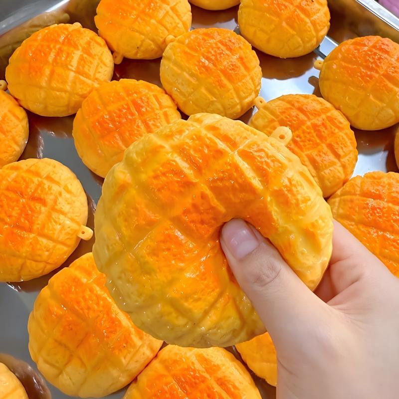 LYNSOLAB Crunchy Pineapple Bun Squishy - Your Ultimate Stress Relief Fidget Toy