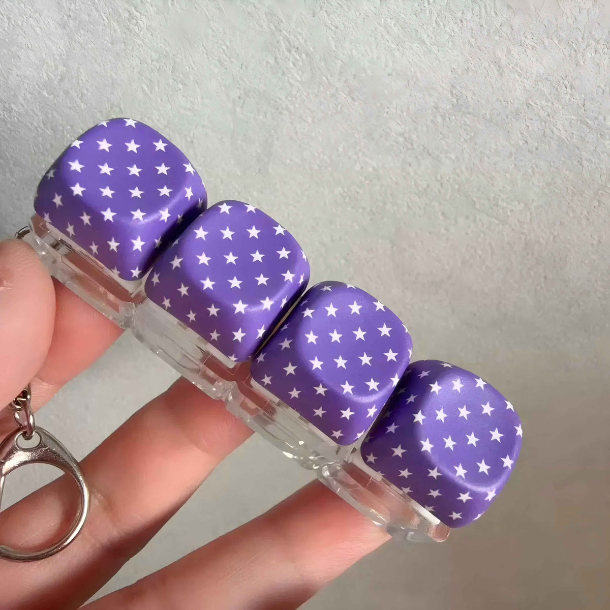 LYNSOLAB Y2K Keyboard Clicker Fidget Toy - Portable Keychain Stress Relief