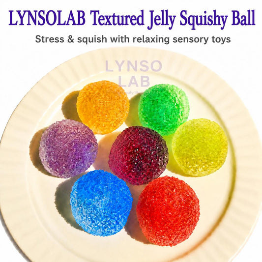 Relax and Unwind with the Textured Jelly Squishy Ball - Your Must-Have Stress Relief Fidget Toy