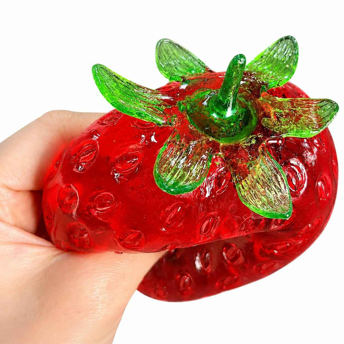 Moldable Jelly Strawberry Squishy Adult Stress Relief Fidget Sensory Toy for Office Desk