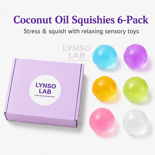 Coconut Oil Texture Squishy Ball - Ultimate Stress Relief Fidget Toy for Calming Anxiety