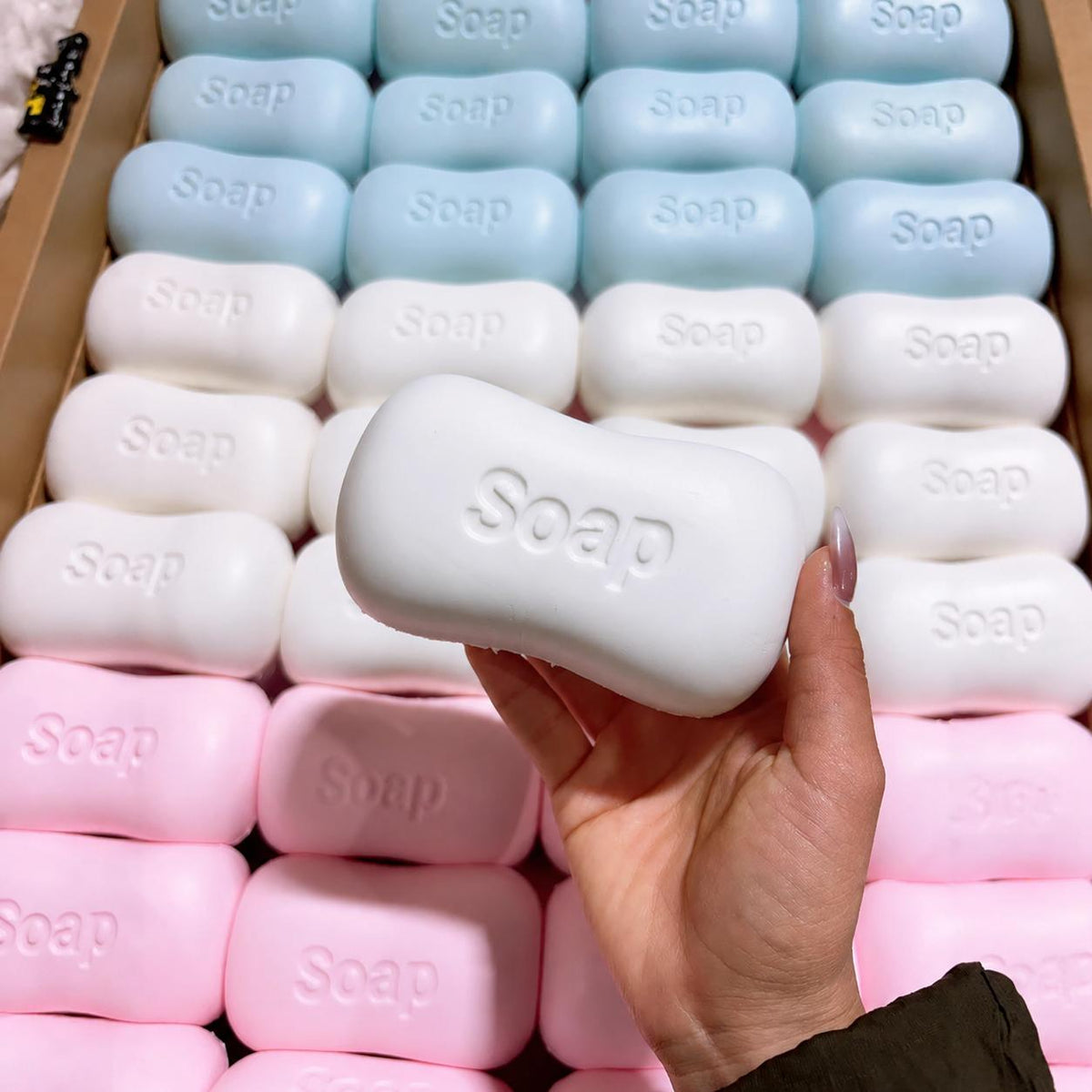 Soft Soap Shaped Fidget Toy - Stress Relief Squishy Sensory Squeeze Tool for Daily Relaxation