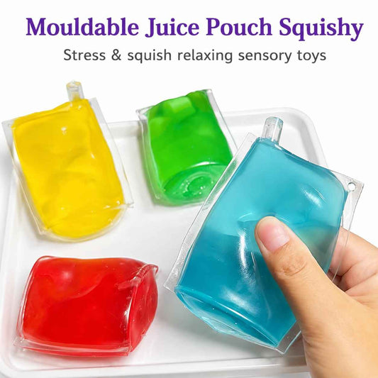 Ultimate Juice Drink Pouch Squishy Toy | Satisfying Fidget Sensory Stress Relief