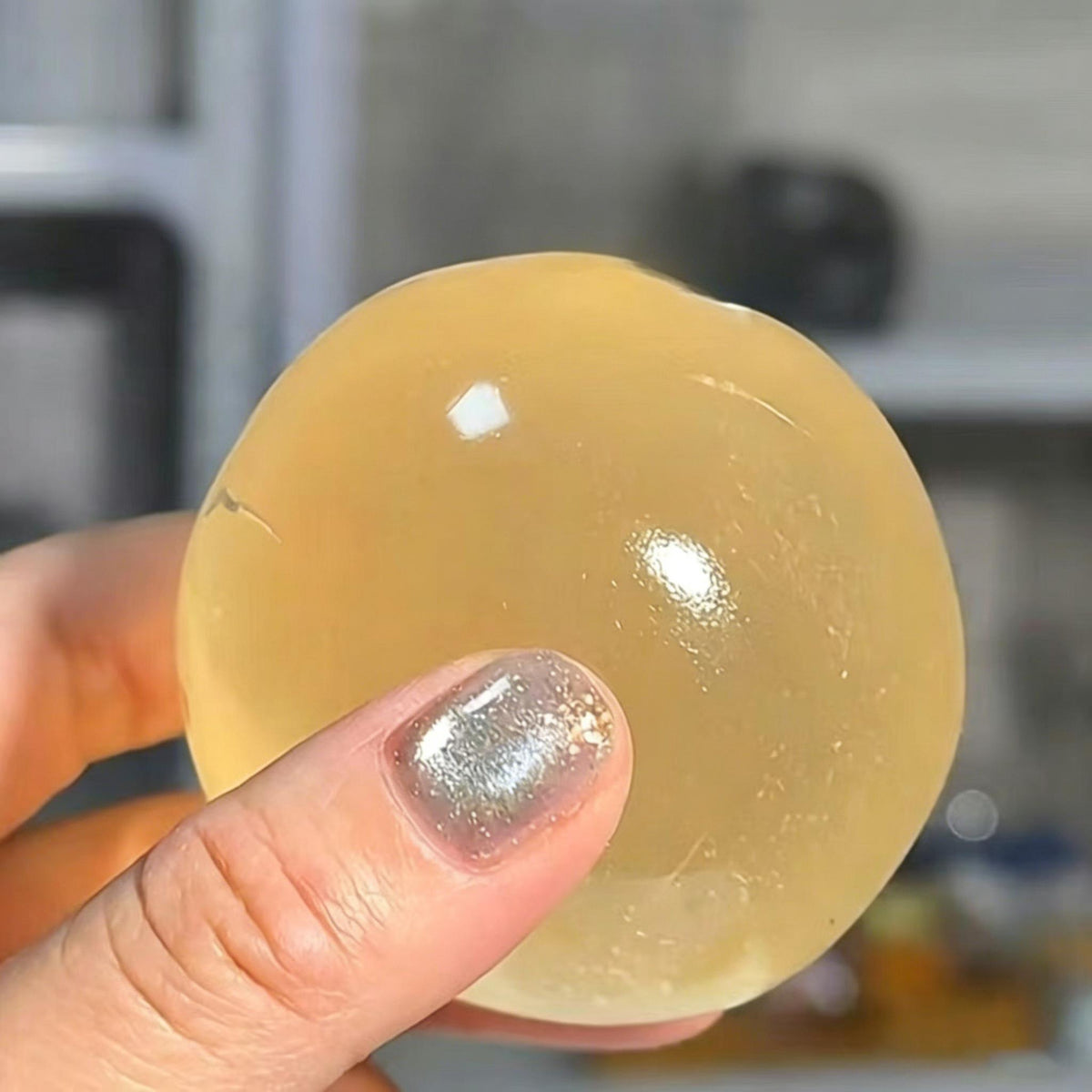 Coconut Oil Texture Squishy Ball - Ultimate Stress Relief Fidget Toy for Calming Anxiety