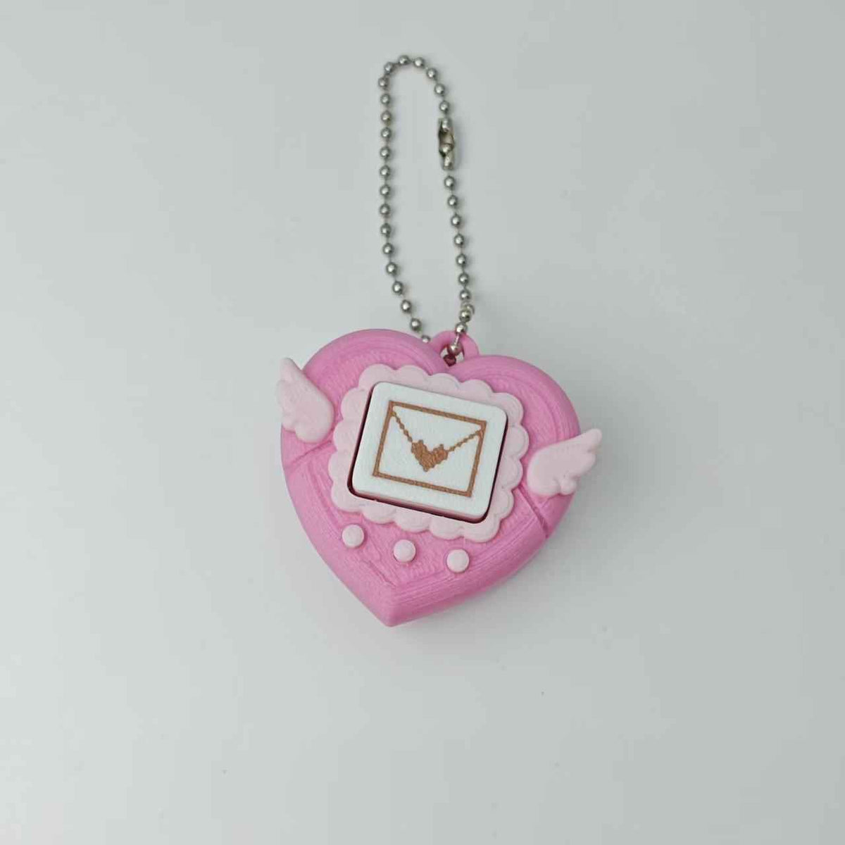 LYNSOLAB Y2K Heart Fidget Keychain - Portable Sensory Stress Reliever