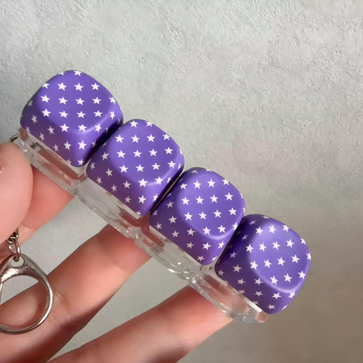 LYNSOLAB Y2K Keyboard Clicker Fidget Toy - Portable Keychain Stress Relief