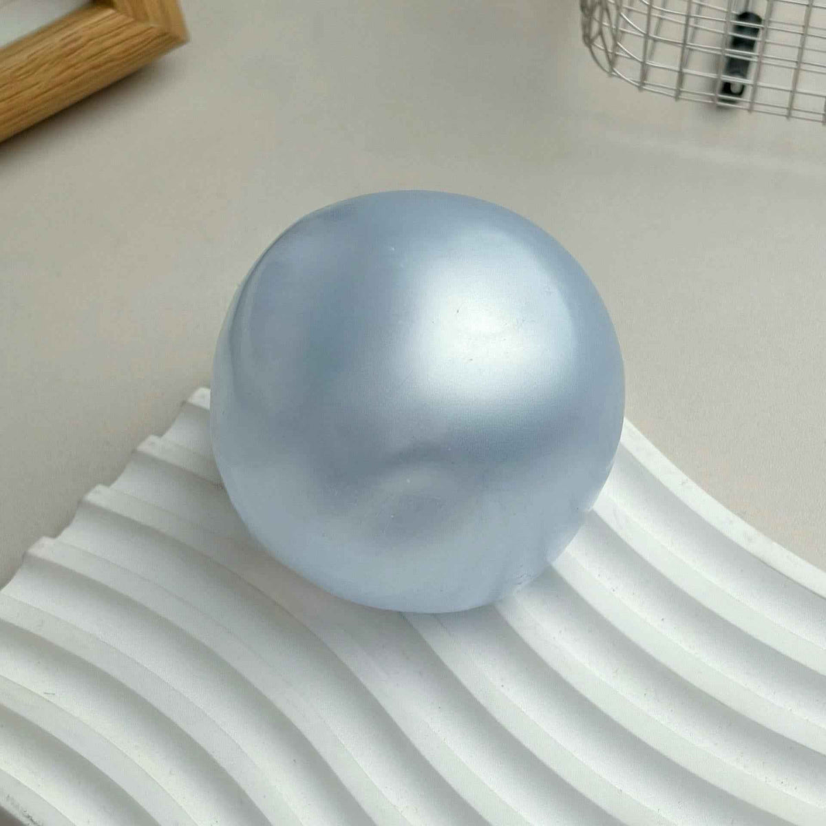 Pearl Coconut Oil Squishy Balls, 6cm Fully Moldable Slow Rebound Fidget Toys | Shimmer Glossy Stress & Anxiety Relief Sensory Toys, Soft Squeeze Balls for Adult Relaxation & Gifts