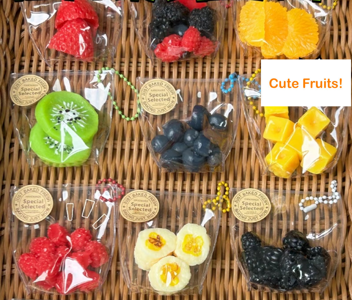 Stress-Relieving Little Fruit Squishy Keychain Fidget Toy - Lynsolab