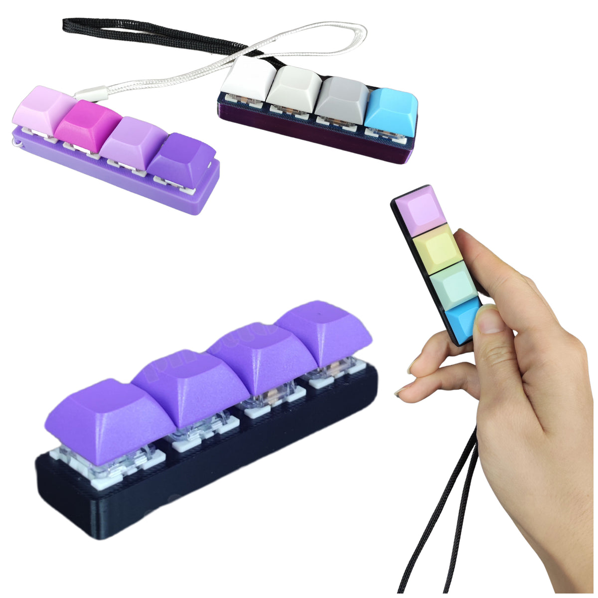 4-Button No Walls Keyboard Clicker Fidget Toy EDC Desk Stress Relief Sensory Gadget - Lynsolab