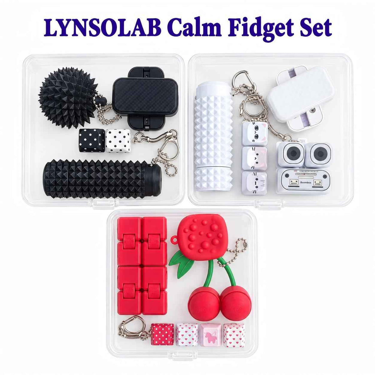 LYNSOLAB Calm Fidget Toy Set: Your Ultimate Portable Stress Relief Companion