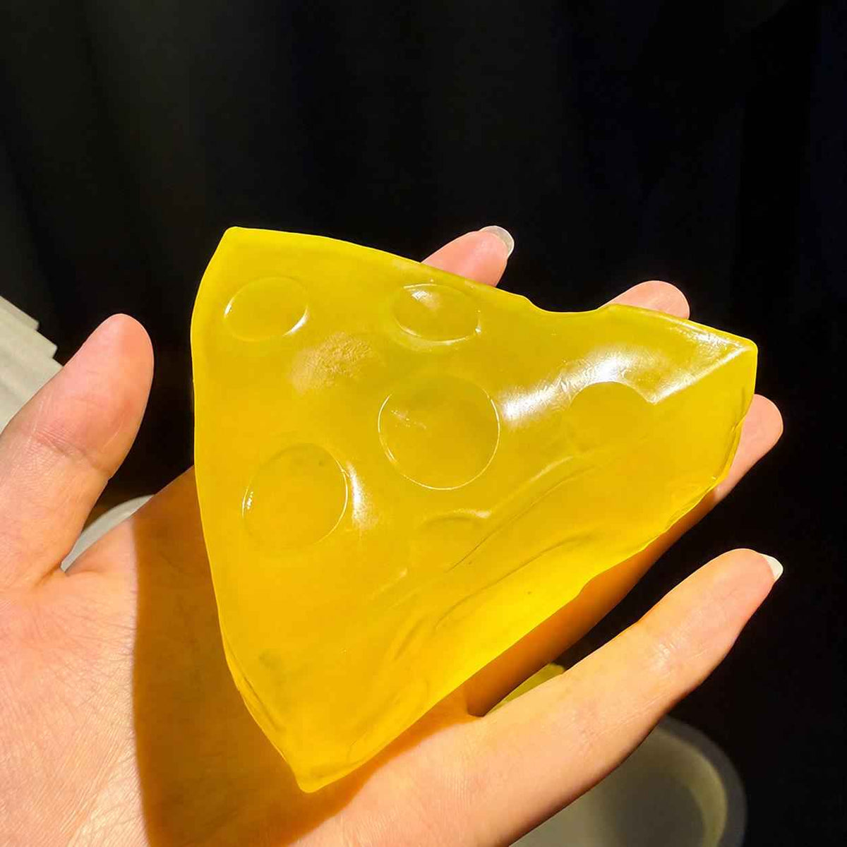 LYNSOLAB Coconut Oil Cheese Slice Squishy - Ultimate Stress Relief Fidget Toy