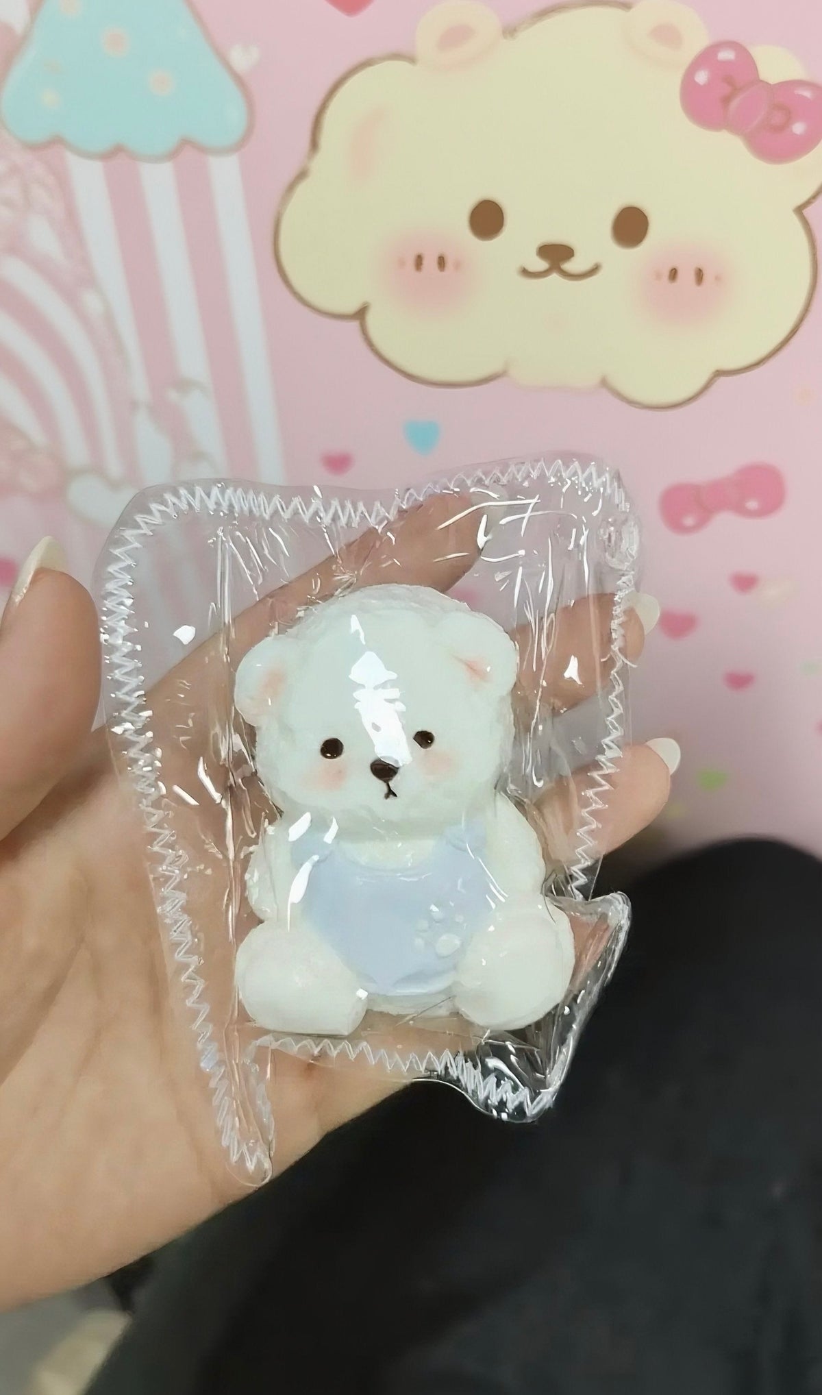 Bib Teddy Bear Taba Squishy Fidget Toy - Lynsolab