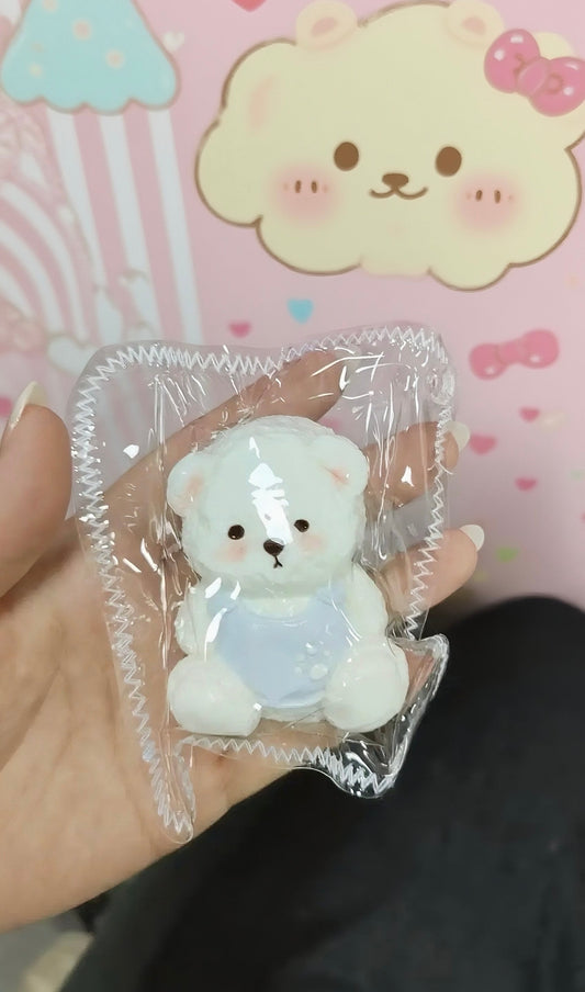 Bib Teddy Bear Taba Squishy Fidget Toy - Lynsolab