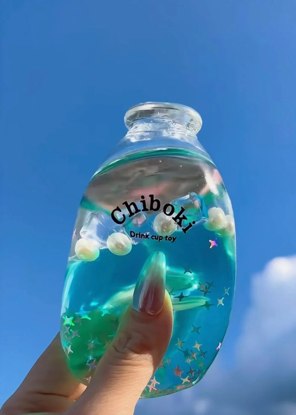 Handmade Stress Relief Fidget Toy - Pinball Squishy Bottle for Ultimate Relaxation - Lynsolab